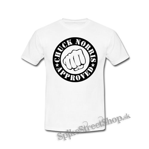 CHUCK NORRIS - Chuck Norris Approved - biele detské tričko