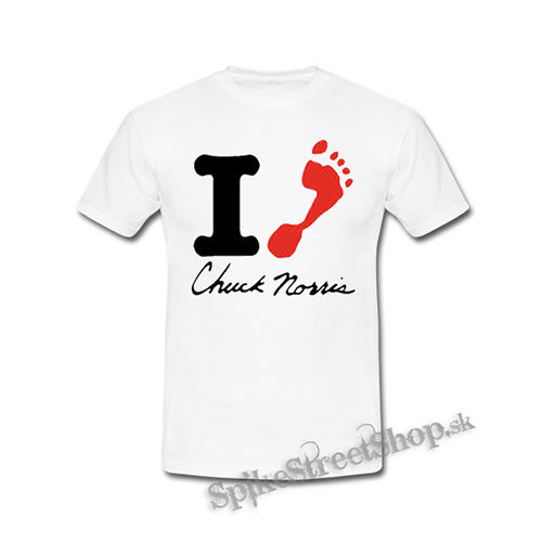 CHUCK NORRIS - I Love Chuck Norris - biele detské tričko