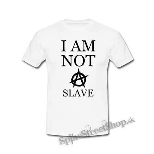 I AM NOT A SLAVE - biele detské tričko