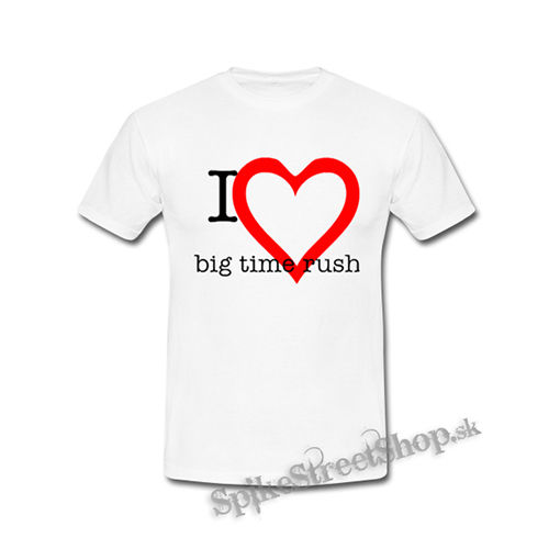 I LOVE BIG TIME RUSH - biele detské tričko