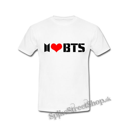 I LOVE BTS - Logo - biele detské tričko