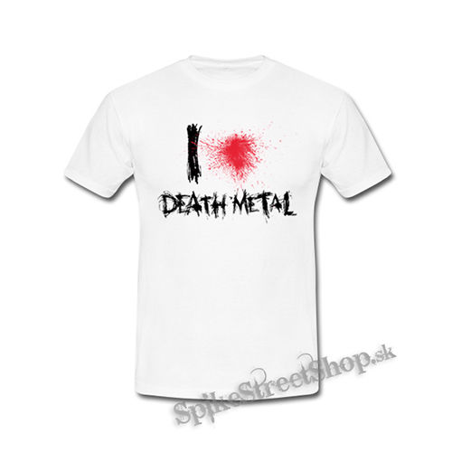 I LOVE DEATH METAL - biele detské tričko