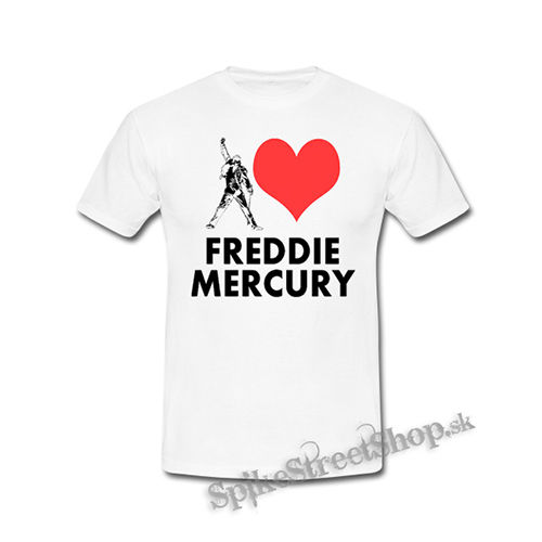 I LOVE FREDDIE MERCURY - biele detské tričko