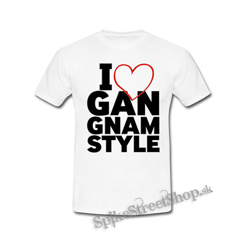 I LOVE GANGNAM STYLE - biele detské tričko