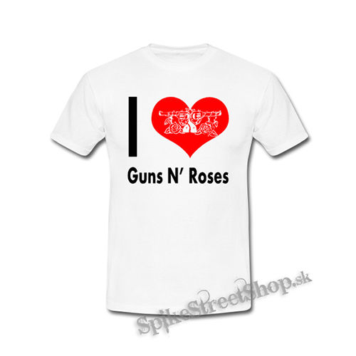 I LOVE GUNS N ROSES 2 - biele detské tričko