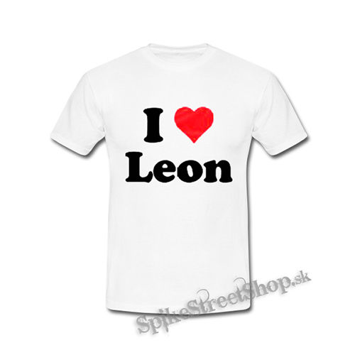 I LOVE LEON - biele detské tričko