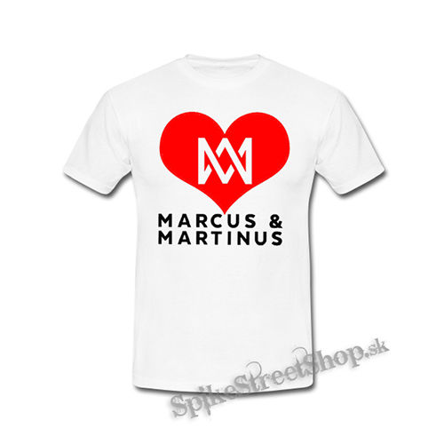 I LOVE MARCUS & MARTINUS - Motive 2 - biele detské tričko
