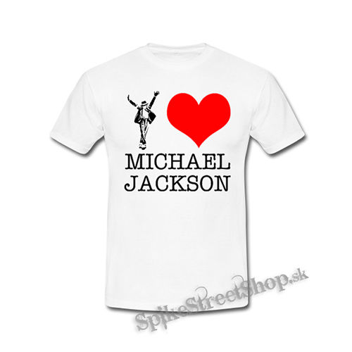 I LOVE MICHAEL JACKSON - biele detské tričko