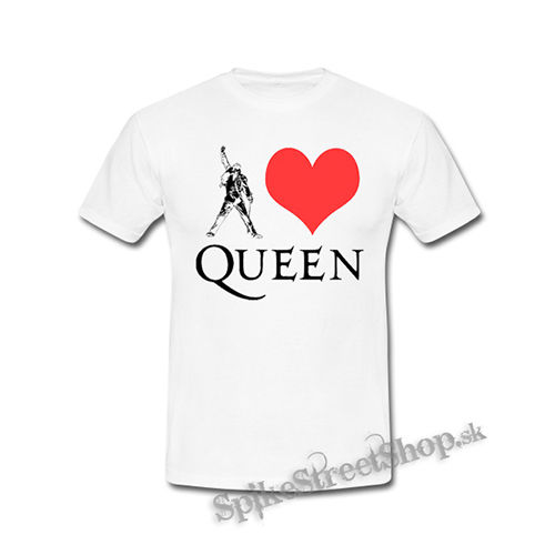 I LOVE QUEEN - biele detské tričko