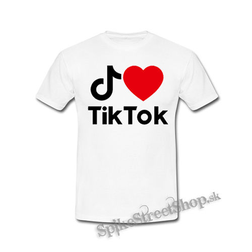 I LOVE TIK TOK - biele detské tričko