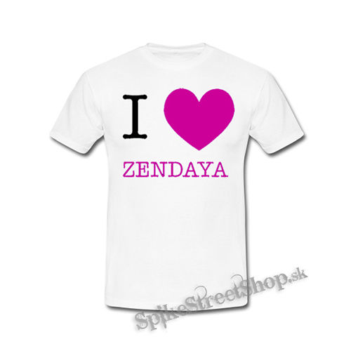 I LOVE ZENDAYA - biele detské tričko