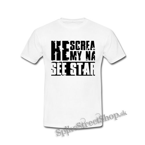 I SEE STARS - She Screams My Name Motive 2 - biele detské tričko