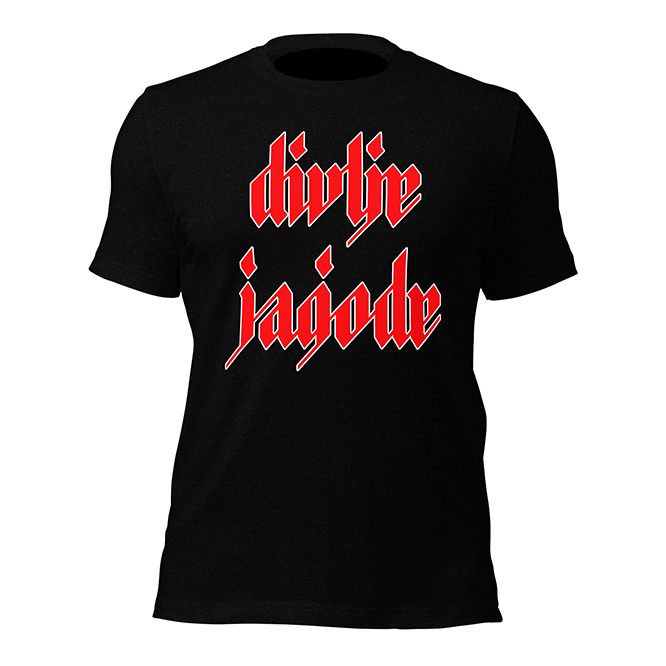 DIVLJE JAGODE - Logo Red White - pánske tričko