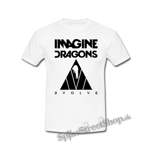IMAGINE DRAGONS - Evolve Triangle - biele detské tričko
