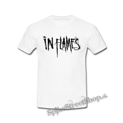IN FLAMES - Logo - biele detské tričko