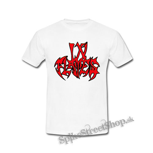 IN FLAMES - Logo Old School - biele detské tričko