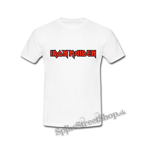 IRON MAIDEN - Red Logo 2 - biele detské tričko