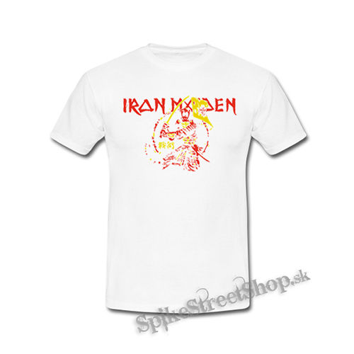 IRON MAIDEN - Red Yellow Senjutsu Samurai - biele detské tričko