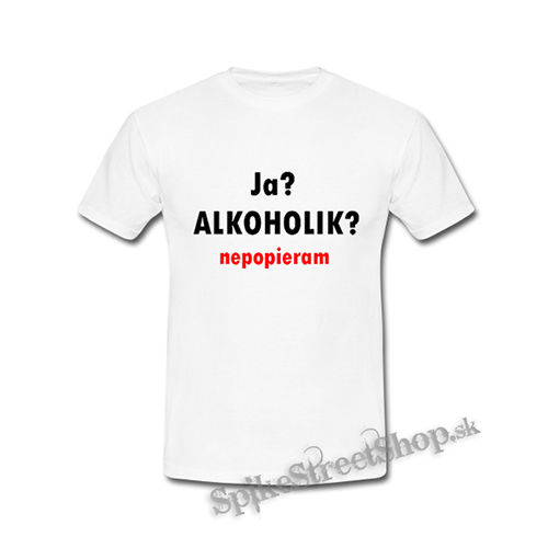 JA ALKOHOLIK - biele detské tričko