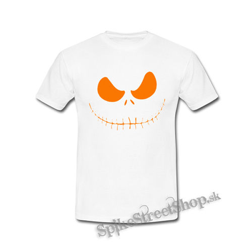JACK SKELLINGTON - Orange Smile - biele detské tričko