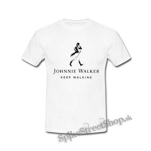 JOHNNIE WALKER - Keep Walking - biele detské tričko