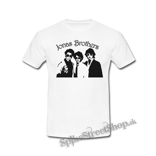 JONAS BROTHERS - Logo & Band - biele detské tričko