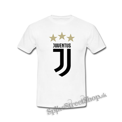 JUVENTUS FC - Logo Motive 2 Gold Star - biele detské tričko