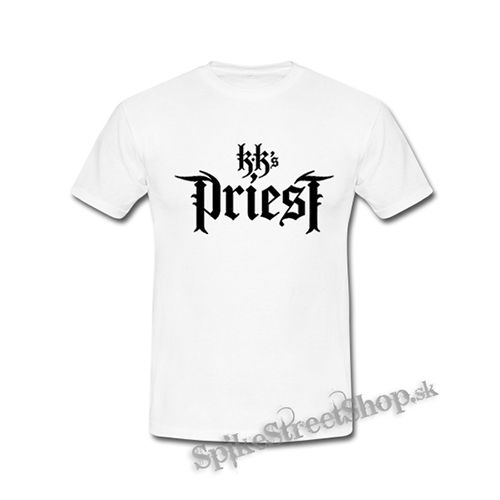 KK´s PRIEST - Logo - biele detské tričko