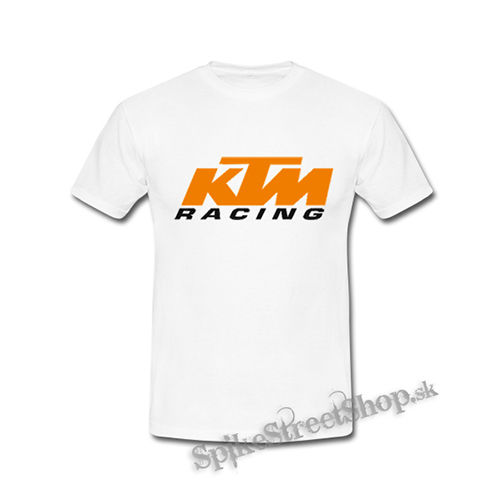 KTM RACING - Logo - biele detské tričko