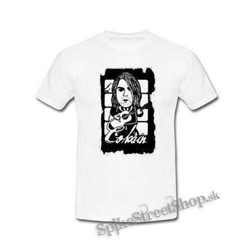 KURT COBAIN - Guitar - biele detské tričko