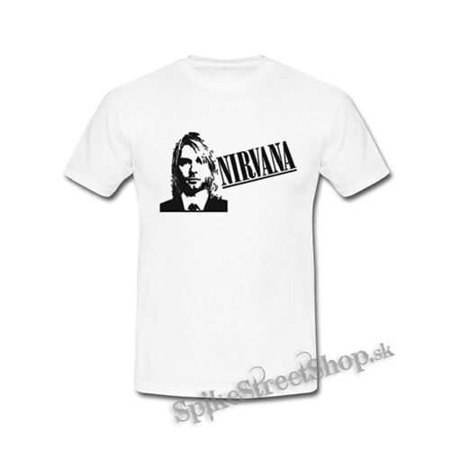 KURT COBAIN - NIRVANA - Academy Portrait - biele detské tričko