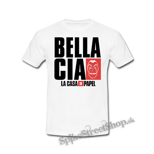 LA CASA DE PAPEL - Bella Ciao - biele detské tričko