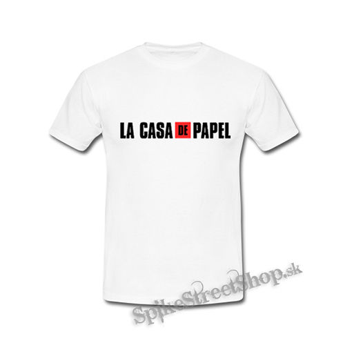 LA CASA DE PAPEL - Logo - biele detské tričko