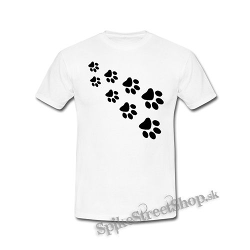 LABKY - PAWS - biele detské tričko
