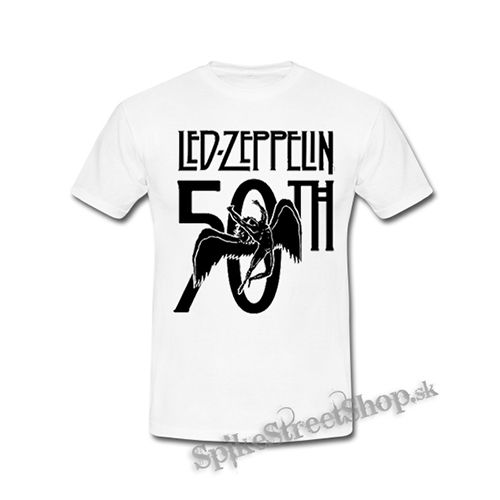 LED ZEPPELIN - Anniversary 50th - biele detské tričko