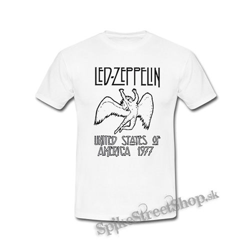 LED ZEPPELIN - United States Of America 1977 - biele detské tričko
