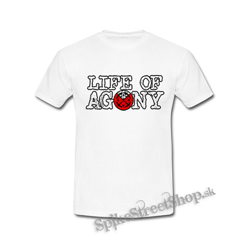 LIFE OF AGONY - Logo - biele detské tričko
