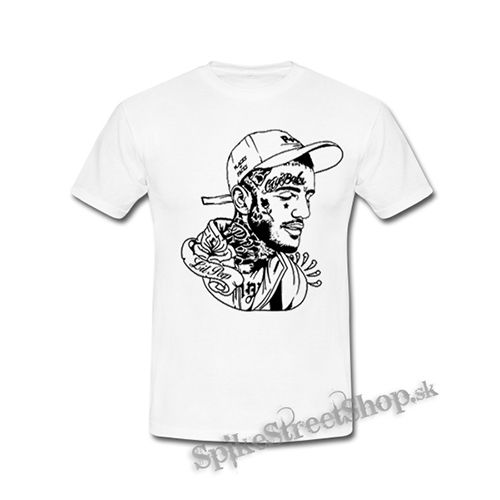 LIL PEEP - Cry Baby Portrait - biele detské tričko