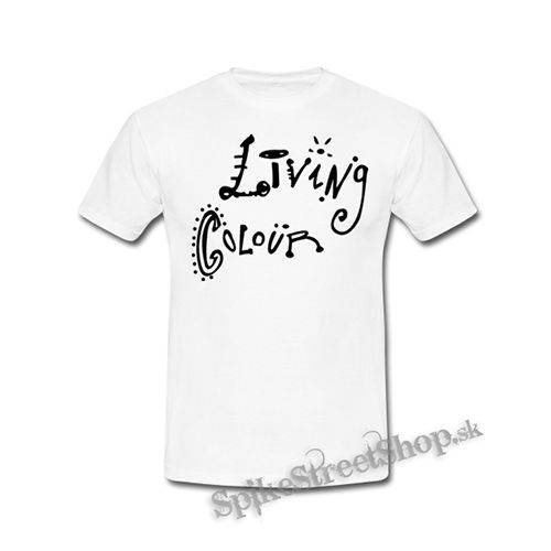 LIVING COLOUR - Logo - biele detské tričko