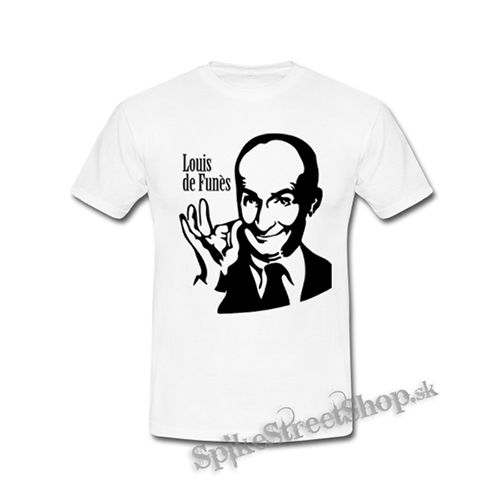 LOUIS DE FUNÉS - Portrait - biele detské tričko
