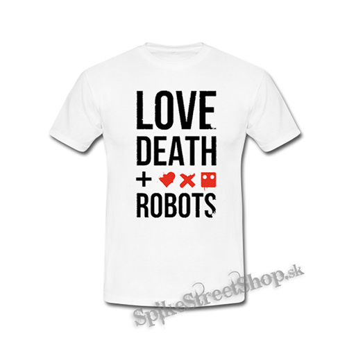 LOVE DEATH ROBOTS - Logo And Crest - biele detské tričko