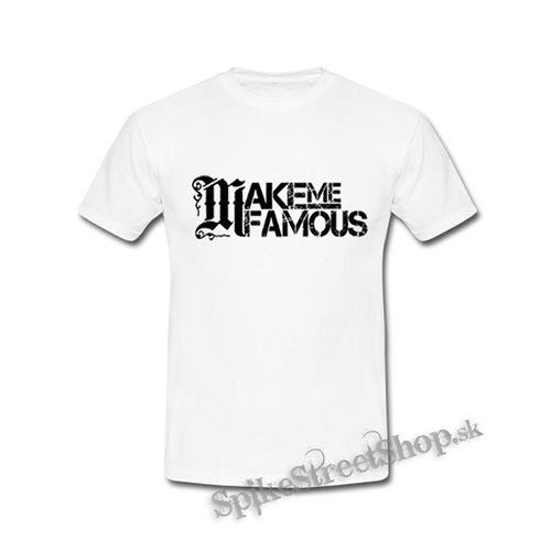 MAKE ME FAMOUS - Logo - biele detské tričko