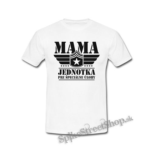 MAMA - Jednotka pre špeciálne úlohy - biele detské tričko