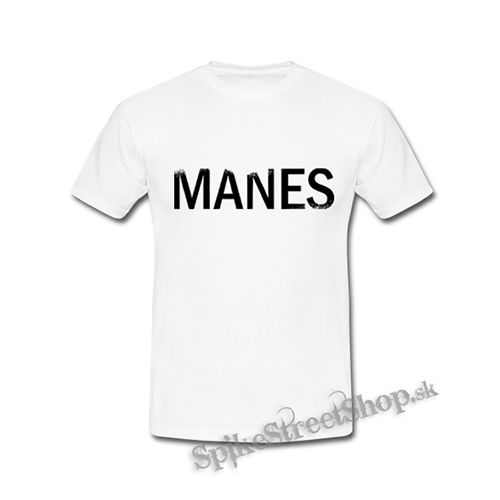 MANES - Logo - biele detské tričko