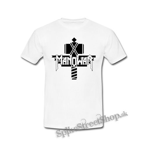 MANOWAR - Hammer Logo - biele detské tričko