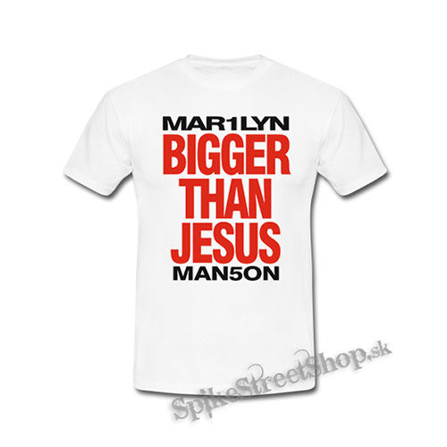 MARILYN MANSON - Bigger Than Jesus - biele detské tričko