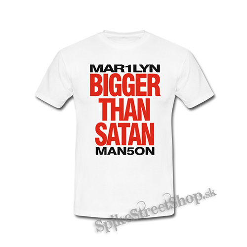 MARILYN MANSON - Bigger Than Satan - biele detské tričko