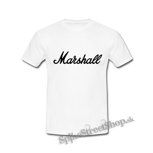 MARSHALL - Logo - biele detské tričko