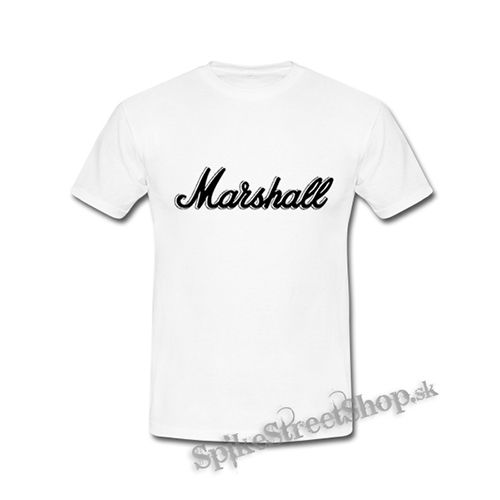 MARSHALL - Logo Vintage - biele detské tričko