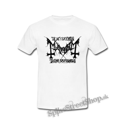 MAYHEM - Logo De Mysteriis Dom Sathanas - biele detské tričko